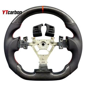 พวงมาลัยคาร์บอนไฟเบอร์แท้ YTcarbon สำหรับ Pathfinder R51 JDM อะไหล่ตกแต่งภายในรถยนต์ สไตล์รถแข่ง แบบกำหนดเอง - Product Image 2