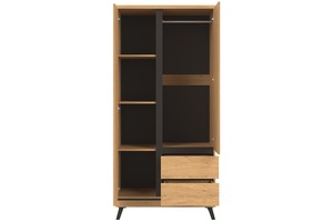 Ensemble de meubles de chambre à coucher en bois clair certifié FSC sur mesure OEM, lit king size de luxe moderne <span class=keywords><strong>avec</strong></span> armoire à 3 portes - Product Image 4