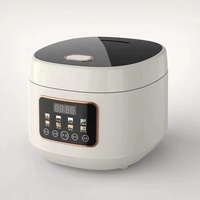 Cuiseur à riz intelligent multifonction 3L avec écran LED, tasse doseuse, contrôle numérique du minuterie, en acier inoxydable, fonction faible teneur en sucre, idéal pour les hôtels