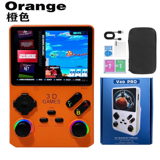 Handheld Retro Game Console R36s 10000 Games Wi-Fi 3.5-inch IPS Screen 4GB RAM 3800mAh Battery Linux-Based Portable Gaming