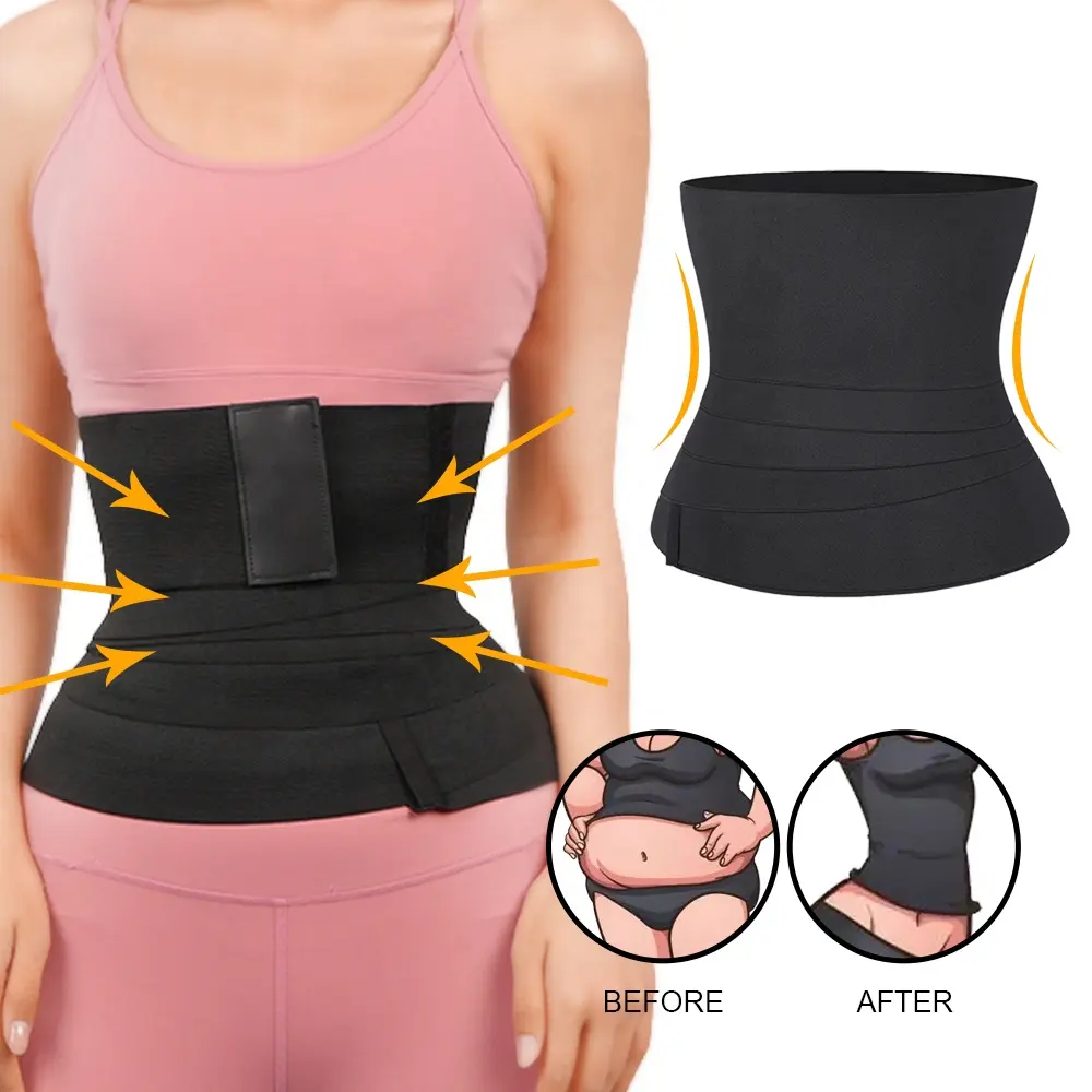 2021 Hot Sale New Design Flat Shape Body bandage waist slimming corset tummy belly waist wraps shaper