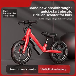 Ergonomic 12\" Unisex Kids Bicycle Single Speed No Pedal with Electronic Brake &amp; Adjustable Saddle for <strong>Girls</strong> &amp; Boys - Product Image 2