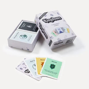 YY OEM personnalisé haute qualité papier <span class=keywords><strong>cartes</strong></span> à jouer avant et arrière personnalisé feuille couleur Table <span class=keywords><strong>jeu</strong></span> <span class=keywords><strong>de</strong></span> société avec - Product Image 3