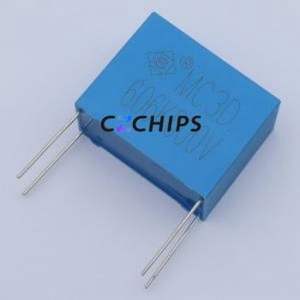 ตัวเก็บประจุฟิล์มโพลีโพรพิลีน (CBB) แบบ 3D1U606KIMB0580450300EVT ชนิด Through hole Component (THT), ระยะขา P=52.5 มม. 60uF 10% 600V - Product Image 1