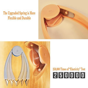 Éplucheur de fraises <span class=keywords><strong>en</strong></span> acier inoxydable, éliminateur manuel d'œillets d'ananas, outil à poignée antidérapante sans BPA pour retirer les tiges de fruits, pour la <span class=keywords><strong>cuisine</strong></span> domestique - Product Image 4