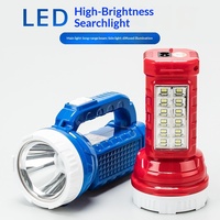 Projecteur LED rechargeable haute puissance en ABS avec lumière latérale, éclairage d'urgence IP20