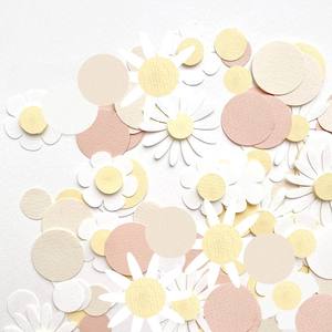 100 buah bunga aster bulat manis kertas Confetti bunga pernikahan meja meja dekorasi tema pesta ulang tahun - Product Image 2