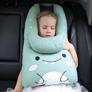 Almohada de viaje para niños para asiento de coche, cuello de dibujos animados y reposacabezas almohada de cinturón de seguridad para viaje en coche almohada para dormir para adultos y niños - Product Image 2