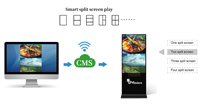 Quiosco reproductor multimedia pantalla LED quiosco makitso Blade microvision quiosco de señalización digital