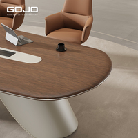 Scrivania Direzionale Angolare a L in Legno Massello di Lusso Moderna Personalizzabile per Ufficio, Modulare e Resistente