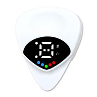 Wholesale 2-in-1 LCD Tuner Battery Guitar Pick Tuner Clip-on/Clip Electric Stringed Instrument Part for Bass Cello Guitar
