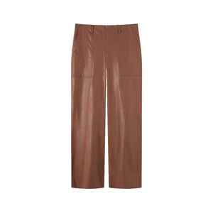 Nuovi Leggings in Pelle da <span class=keywords><strong>Donna</strong></span> dal Design alla Moda, <span class=keywords><strong>Pantaloni</strong></span> Casual <span class=keywords><strong>per</strong></span> <span class=keywords><strong>Moto</strong></span> e Bici, Vestibilità Slim - Product Image 3
