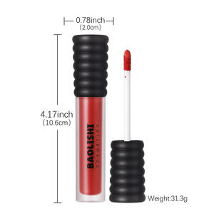<span class=keywords><strong>BAOLISHI</strong></span>, brillo labial líquido a prueba de agua, Copa antiadherente, tinte labial con fácil color terciopelo mate y nacarado, lápiz labial desnudo - Product Image 2