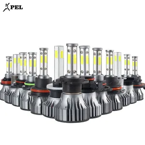 Pel farol de carro 4 lados led, h4 9005 9006 h1 h3 9005 900610000lm h11