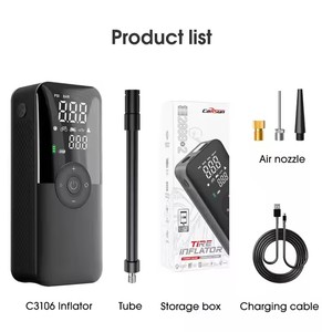 <span class=keywords><strong>Compresor</strong></span> de Aire Inalámbrico con Batería de 5200 mAh, Inflador de Neumáticos Eléctrico Portátil <span class=keywords><strong>para</strong></span> Automóvil, Bicicleta, Motocicleta, Bomba de Aire con Pantalla Digital - Product Image 5