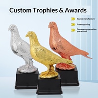 Trophées Personnalisés Créatifs pour Pigeons – Or, Argent, Bronze – Récompenses pour Pigeons de Course – Vente en Gros – Souvenirs – AD173