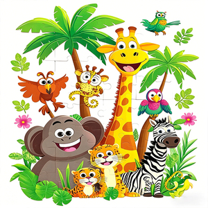 Rompecabezas de Animales Adorables de Primera Calidad para Adultos, 1000 Piezas con Letras en el Reverso, Difíciles, Imposibles, Desafiantes, Rompecabezas Familiares - Product Image 2