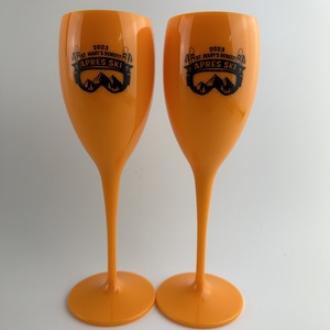 6 Unzen Premium White Plastic Champagner oder <span class=keywords><strong>Prosecco</strong></span> Flöten - Product Image 3
