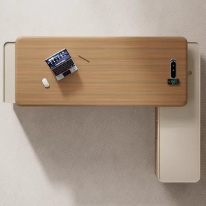 Scrivania Direzionale Moderna di Alta Gamma con Pannello in Legno per Postazioni Aziendali e Uffici Dirigenziali - Product Image 4