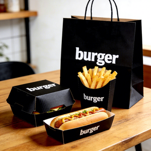 Kemasan Makanan Cepat Saji Sekali Pakai untuk Restoran Hot Dog, Ayam Goreng, dan Burger - Product Image 3