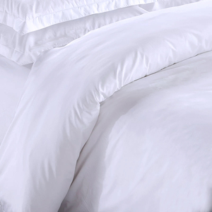 Ensemble de literie d'hôtel en lin blanc personnalisé, housse de couette, draps, 100% coton, ensemble de literie d'hôtel - Product Image 4