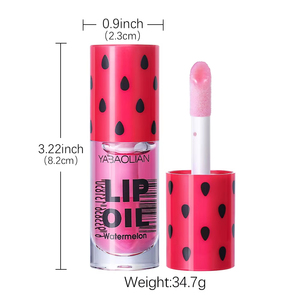 Huile à lèvres liquide MLM Watermelon à changement de température, végane, longue tenue, format échantillon, enrichie en Vitamine E, pour des lèvres plus pulpeuses et soin des lèvres - Product Image 4