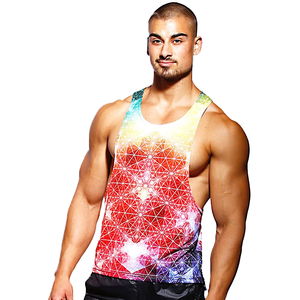 XL Men's Custom Designed <b>Tank</b> <b>Top</b> High Quality Eco-Friendly Quick Dry Polyester Breathable Knitted Sublimation Print Casual Gym - Product Image 1