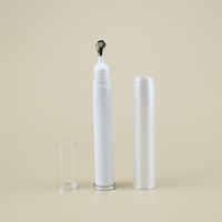 Bouteille de sérum pour les yeux en acrylique à double paroi de 10ml 15ml, applicateur de crème pour les yeux, sans air, avec tube, pour lotion