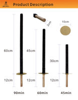 Torche en tissu ciré traditionnelle pour l'extérieur, avec manche en bois, pour les fêtes et les rassemblements familiaux, vente en gros
