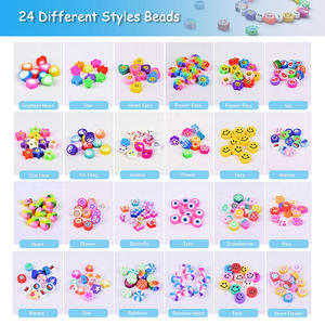 Hot Sell <b>Beads</b> Manufacturer Sale 480pcs 10mm Custom Smile Face Polymer Clay Diy <b>Beads</b> for <b>Bracelet</b> Jewelry <b>Making</b> - Product Image 6
