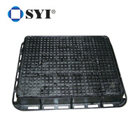 Couvercle de manhole en fonte ductile personnalisable EN124 D400, capacité de charge de 40 tonnes, revêtement en poudre, usage industriel, marque SYI, Chine