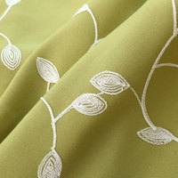 Tissu de rideau brodé filtrant la lumière 40%-70% tissé, largeur 280 cm, en rouleau pour fenêtre de salon