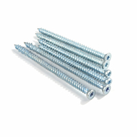 Vis à béton en zinc bleu, tête Torx, auto-perceuse, fixation de maçonnerie