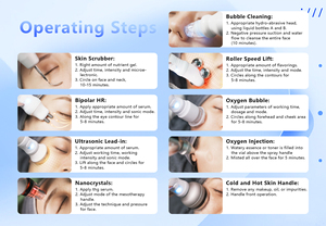 9-in-1 Portable Facial Device Ultrasonic Oxygen Jet Technology for Deep Pore Cleansing Lifting Blackhead Removal-Touch Screen - Product Image 3