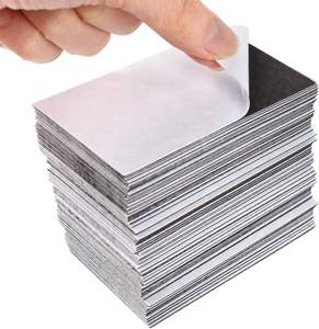 Aangepaste 4x6 inch zachte rubberen magnetische plaat met peel-and-stick kleeflaag, sterke bedrukbare blanco's voor magnetische visitekaartjes - Product Image 4