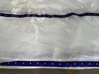 Bâche de protection pour échafaudage, en rouleau, robuste, imperméable, ignifuge, en PE Leno