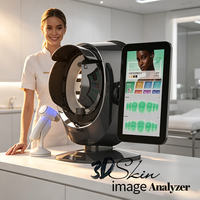 Escáner de diagnóstico facial 3D con IA, instrumento profesional de análisis de piel, escáner facial para análisis de la condición de la piel