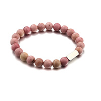 Nouveau Bracelet en Acier Inoxydable avec Perles en Pierre Volcanique, Perles Givrées, Turquoise Blanche, Chiffres, Unisexe, Cadeau pour Couple, Bracelet en Pierres Précieuses