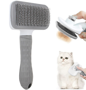 Kangdarpet Plastic <b>Self</b> <b>Cleaning</b> Wire <b>Brush</b> Dog Pet Grooming Slicker <b>Brush</b> Cat <b>Hair</b> Remover Comb - Product Image 2