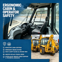 Backhoe Loader 3CX Bekas dengan Loader Depan dan Lengan Excavator Belakang untuk Pasar Ekspor Global