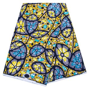 Tissu imprimé africain <span class=keywords><strong>en</strong></span> wax, nouveau design, 100 % coton Ankara <span class=keywords><strong>Pagne</strong></span>, 6 yards pour la confection de robes DIY - Product Image 2
