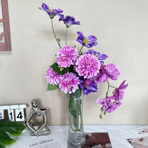 Meiyu Craft Flower Factory, bouquet de fleurs artificielles en soie, hortensia réaliste, accessoires de décoration pour mariage et maison - Product Image 3