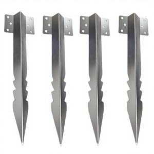 Soportes <span class=keywords><strong>para</strong></span> vigas de ferrocarril, clavijas de fijación, acero al carbono inoxidable, ecológicos, 2 mm de grosor, <span class=keywords><strong>para</strong></span> caminos exteriores, jardín, soporte <span class=keywords><strong>para</strong></span> cama elevada - Product Image 1
