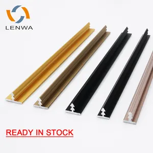 Decor Aluminium LENWA Aluminum Manufacturer Decorative T Trim For Wall Edge Banding Ready To Ship