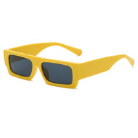 Lunettes de soleil carrées vintage tendance UNOC, verres PC UV400, rose/blanc/jaune/rouge, verres personnalisables, lunettes de mode unisexes