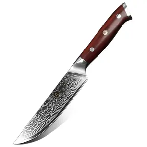 5 inch high carbon damascus steel kitchen steak Knife