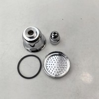 Pommeau de douche suspendu robuste en alliage de zinc de 2,5 pouces, haute pression, anti-éclatement, en métal massif chromé, design moderne pour salle de bain