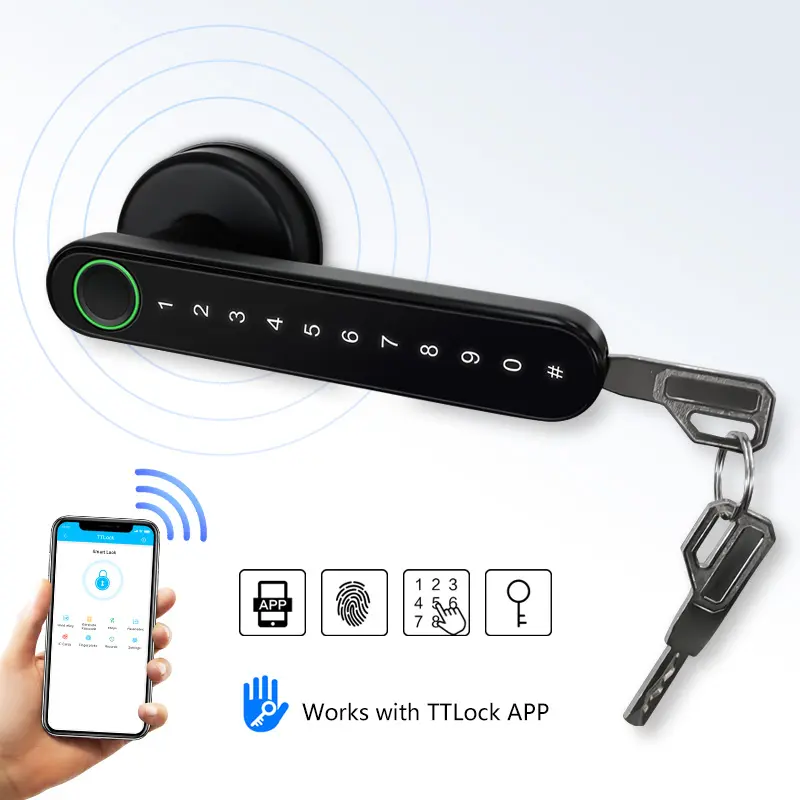 WiFi APP drahtlose elektrische Finger abdruck Griff Riegels chloss Smart Türschloss