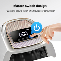 Lampe à ongles UV LED sans fil rechargeable 120W, séchoir à gel sans fil avec écran LCD diamant, durcissement rapide pour salon et usage domestique