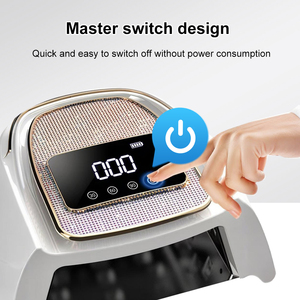 Neuheit Kabellose Wiederaufladbare <span class=keywords><strong>UV</strong></span>-LED-Nagellampe Drahtloser 120W Nageltrockner mit Diamant-LCD-Display für Gelnagellack - Product Image 3